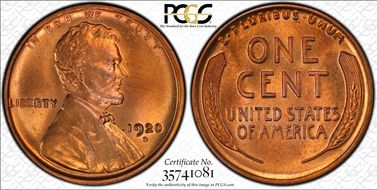 1920-D 1C MS64RD