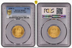 1898-A 20 Mk J-285 MS64