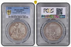 1930 Medal  Kienast-443 Ag Matte SP64