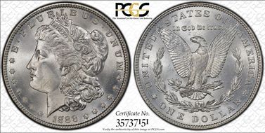 1888 $1 MS66+ 