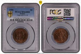 1906 5C Gad-165 F-119 MS64RB