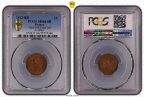 1862-BB 2C Gad-104 Petit BB F-108A MS64RB