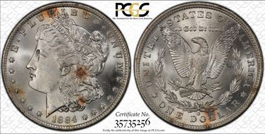 1884-O $1 MS64