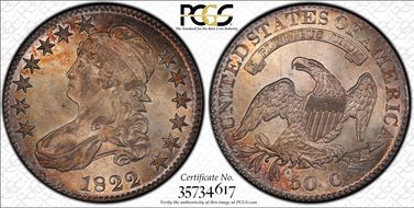 1822 50C O-107 MS64
