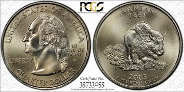 2005-P 25C Kansas Satin Finish SP69