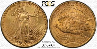 1924-D $20 MS62