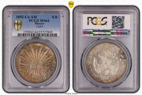 1892-Cn AM 8 R Cn54 MS64