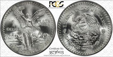 1986-Mo Onza Libertad Ag MS68