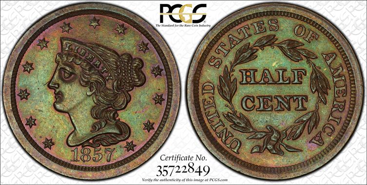 PCGS Certificate Verification Coin Details for Cert #35722849