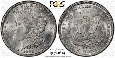 1890-O $1 MS64