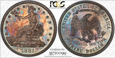 1881 T$1 Trade PR64