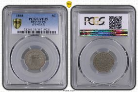 1868 5C RPD FS-307 VF35