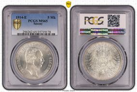 1914-E 5 Mk J-136 MS65