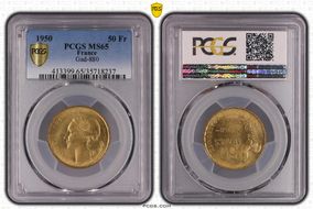1950 50 Fr Gad-880 F-425 MS65