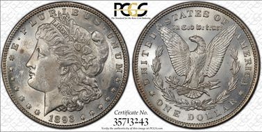1893 $1 MS61