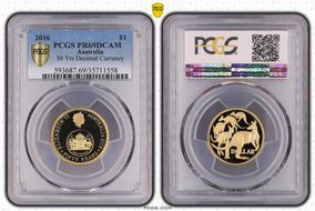 2016 $1 50 Yrs Decimal Currency PR69DCAM