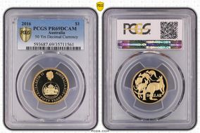 2016 $1 50 Yrs Decimal Currency PR69DCAM