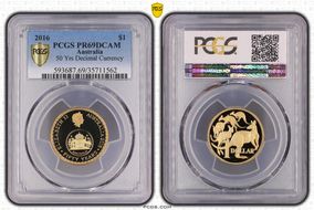 2016 $1 50 Yrs Decimal Currency PR69DCAM