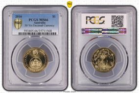 2016 $1 50 Yrs Decimal Currency MS66