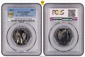 2015 20C ICC Cricket World Cup MS65