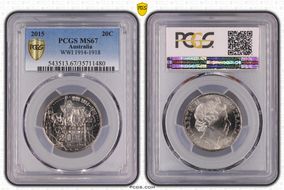 2015 20C WWI 1914-1918 MS67