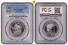 2015 20C WWI 1914-1918 MS67