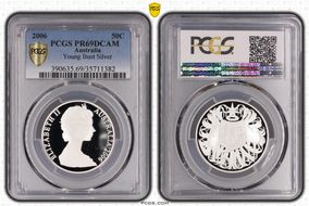 2006 50C Young Bust Silver PR69DCAM