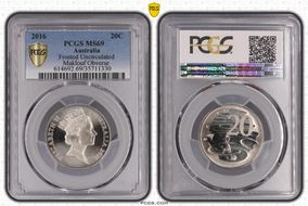 2016 20C Frosted Uncirculated Maklouf Obverse MS69