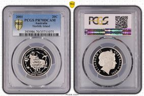 2001 20C Norfolk Island PR70DCAM
