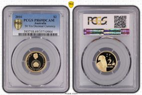 2016 $2 50 Yrs Decimal Currency PR69DCAM