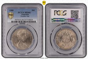 1980 50C Double Bar MS66