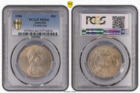 1980 50C Double Bar MS66