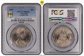 1980 50C Double Bar MS66
