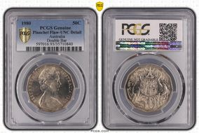 1980 50C Double Bar N1