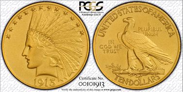 1913 $10 PR67
