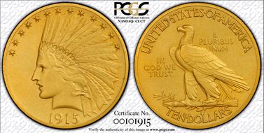 1915 $10 PR66