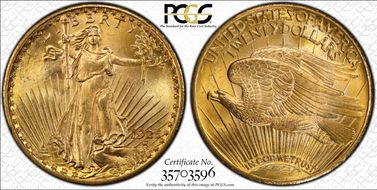 1925 $20 MS66
