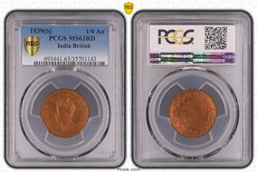 1939(B) 1/4 An MS63RD