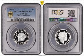 2011-C $1 Ram's Head Silver PR69DCAM
