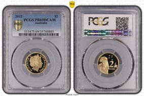 2012 $2 PR69DCAM