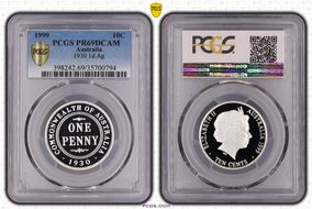 1999 10C 1930 1d Ag PR69DCAM