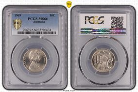 1969 10C MS66