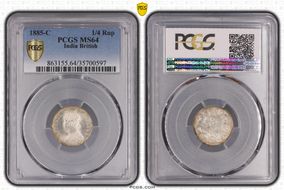 1885-C 1/4 Rup SW-6.281 MS64