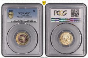 2018 $2 Queen's Coronation Colorized 30th Ann. $2 Coin MS67