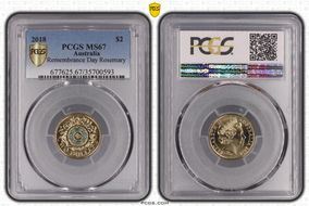 2018 $2 Remembrance Day Rosemary 30th Ann. $2 Coin Colorized MS67