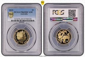 2012 $1 PR69DCAM
