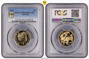 2011 $1 PR69DCAM