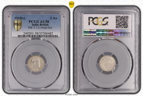 1910(C) 2 An SW-7.113 Prid-563 AU58