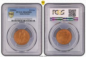 1930(B) 1/4 An SW-8.375 MS65RD