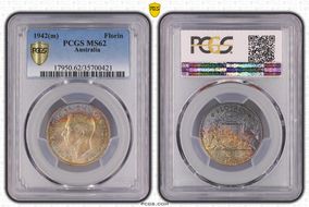 1942(m) Florin KM-40  Ag MS62